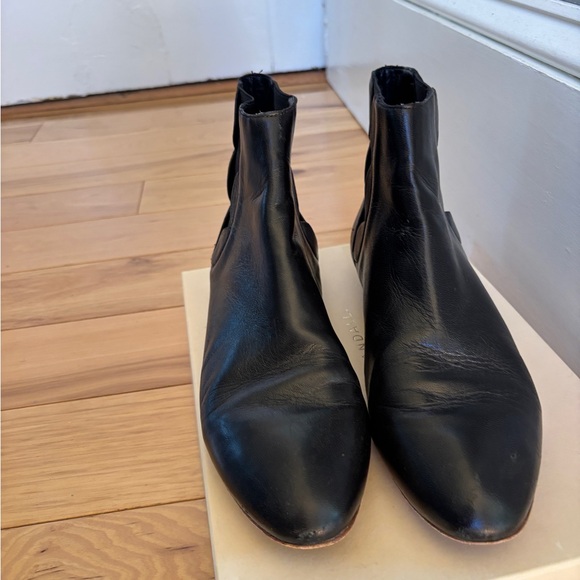 LOEFFLER RANDALL INDIE ANKLE BOOTS NAPA LEATHER BLACK - Picture 7 of 7